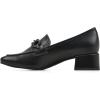 imageCLIFFS BY WHITE MOUNTAIN Womens Quinbee Low Block Heel LoaferBlackSmooth