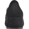 imageCLIFFS BY WHITE MOUNTAIN Womens Quinbee Low Block Heel LoaferBlackSuedette