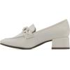 imageCLIFFS BY WHITE MOUNTAIN Womens Quinbee Low Block Heel LoaferCreamSmooth