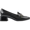 imageCLIFFS BY WHITE MOUNTAIN Womens Quinna Cushioned Block Heel Loafer PumpBlackPatent