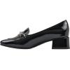 imageCLIFFS BY WHITE MOUNTAIN Womens Quinna Cushioned Block Heel Loafer PumpBlackPatent