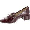imageCLIFFS BY WHITE MOUNTAIN Womens Quinna Cushioned Block Heel Loafer PumpBurgundypatent