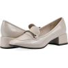 imageCLIFFS BY WHITE MOUNTAIN Womens Quinna Cushioned Block Heel Loafer PumpCreamPatent