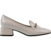 imageCLIFFS BY WHITE MOUNTAIN Womens Quinna Cushioned Block Heel Loafer PumpCreamPatent