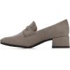 imageCLIFFS BY WHITE MOUNTAIN Womens Shoes Quiana Block Heeled LoaferTaupeSuedette
