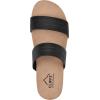 imageCLIFFS BY WHITE MOUNTAIN Womens Thrilled Slide SandalBlackBurnishedSmooth