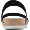 imageCLIFFS BY WHITE MOUNTAIN Womens Thrilled Slide SandalBlackBurnishedSmooth