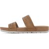 imageCLIFFS BY WHITE MOUNTAIN Womens Thrilled Slide SandalNaturalBurnishedSmooth