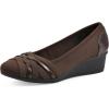 imageCLIFFS BY WHITE MOUNTAIN Womens Bowie Cushioned Ballet Wedge HeelBrownNylon
