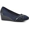 imageCLIFFS BY WHITE MOUNTAIN Womens Bowie Cushioned Ballet Wedge HeelNavyNylon