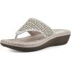 imageCLIFFS BY WHITE MOUNTAIN Womens Camila FlipFlopWhiteNubuck