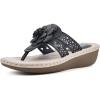 imageCLIFFS BY WHITE MOUNTAIN Womens Cynthia Wedge SandalNavySmooth