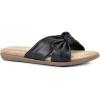 imageCLIFFS BY WHITE MOUNTAIN Womens Favorite Knotted Slide SandalBlackSmooth