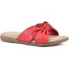 imageCLIFFS BY WHITE MOUNTAIN Womens Favorite Knotted Slide SandalRedSmooth