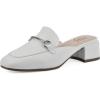 imageCLIFFS BY WHITE MOUNTAIN Womens Quin Low Block Heel Loafer Style MuleWhiteGrainy