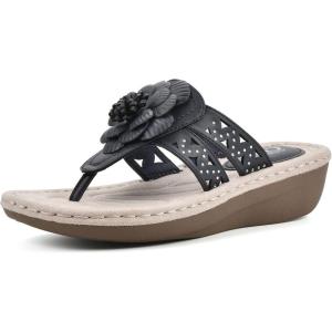 imageCLIFFS BY WHITE MOUNTAIN Womens Cynthia Wedge SandalNavySmooth