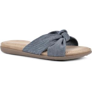 imageCLIFFS BY WHITE MOUNTAIN Womens Favorite Knotted Slide SandalDenim BlueFabric