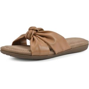 imageCLIFFS BY WHITE MOUNTAIN Womens Favorite Knotted Slide SandalTanSmooth