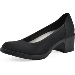 imageCLIFFS BY WHITE MOUNTAIN Womens Huntor Cushioned Block Heel PumpBlackNylon