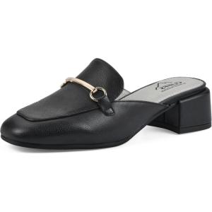 imageCLIFFS BY WHITE MOUNTAIN Womens Quin Low Block Heel Loafer Style MuleBlackGrainy