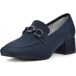 imageCLIFFS BY WHITE MOUNTAIN Womens Quinbee Low Block Heel LoaferNavySuedette