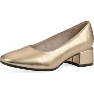 imageCLIFFS BY WHITE MOUNTAIN Womens Quintesa Cushioned Block Heel PumpLt GoldMetallicSmooth