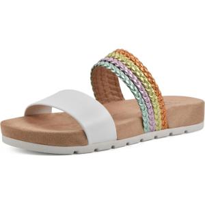 imageCLIFFS BY WHITE MOUNTAIN Womens Tactful Slide SandalWhiteMultiSmooth