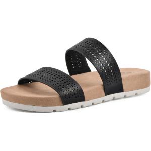 imageCLIFFS BY WHITE MOUNTAIN Womens Thrilled Slide SandalBlackBurnishedSmooth