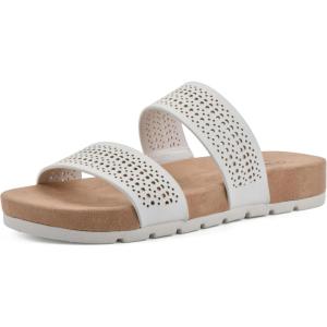 imageCLIFFS BY WHITE MOUNTAIN Womens Thrilled Slide SandalWhiteBurnishedSmooth