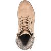 imageCLIFFS BY WHITE MOUNTAIN Shoes Kelsie Womens Laceup Hiker Style BootieWheatFabric