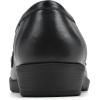 imageCLIFFS BY WHITE MOUNTAIN Womens Galeena Cushioned Loafer FlatBlackSmooth
