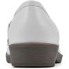 imageCLIFFS BY WHITE MOUNTAIN Womens Galeena Cushioned Loafer FlatWhiteSmooth