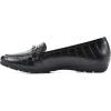 imageCLIFFS BY WHITE MOUNTAIN Womens Glowing Cushioned Loafer FlatBlackCrocoPrint