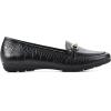 imageCLIFFS BY WHITE MOUNTAIN Womens Glowing Cushioned Loafer FlatBlackCrocoPrint