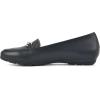 imageCLIFFS BY WHITE MOUNTAIN Womens Glowing Cushioned Loafer FlatBlackSmooth