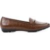 imageCLIFFS BY WHITE MOUNTAIN Womens Glowing Cushioned Loafer FlatBrownCrocoPrint