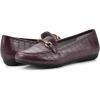 imageCLIFFS BY WHITE MOUNTAIN Womens Glowing Cushioned Loafer FlatBurgundyCrocoPrint