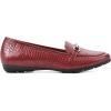 imageCLIFFS BY WHITE MOUNTAIN Womens Glowing Cushioned Loafer FlatDk RedCrocoPrint