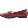 imageCLIFFS BY WHITE MOUNTAIN Womens Glowing Cushioned Loafer FlatDk RedCrocoPrint