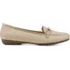 imageCLIFFS BY WHITE MOUNTAIN Womens Glowing Cushioned Loafer FlatGoldMultiRaffia