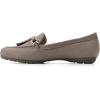 imageCLIFFS BY WHITE MOUNTAIN Womens Gush Cushioned Driving Moccasin Loafer FlatTaupeSuedette