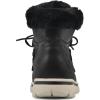 imageCLIFFS BY WHITE MOUNTAIN Womens Harrison Cushioned LaceUp Ankle BootieBlackFabric