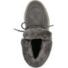 imageCLIFFS BY WHITE MOUNTAIN Womens Harrison Cushioned LaceUp Ankle BootieCharcoalFabric