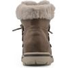 imageCLIFFS BY WHITE MOUNTAIN Womens Harrison Cushioned LaceUp Ankle BootieStoneFabric