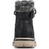 imageCLIFFS BY WHITE MOUNTAIN Womens Hearten Cushioned City Hiker Ankle BootieBlackFabric