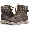 imageCLIFFS BY WHITE MOUNTAIN Womens Hearten Cushioned City Hiker Ankle BootieBrownFabric