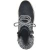imageCLIFFS BY WHITE MOUNTAIN Womens Hearty Cushioned LaceUp City Hiker Ankle BootBlackFabricSweater