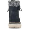 imageCLIFFS BY WHITE MOUNTAIN Womens Hearty Cushioned LaceUp City Hiker Ankle BootBlackFabricSweater