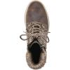 imageCLIFFS BY WHITE MOUNTAIN Womens Hearty Cushioned LaceUp City Hiker Ankle BootBrownFabricSweater