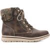 imageCLIFFS BY WHITE MOUNTAIN Womens Hearty Cushioned LaceUp City Hiker Ankle BootBrownFabricSweater